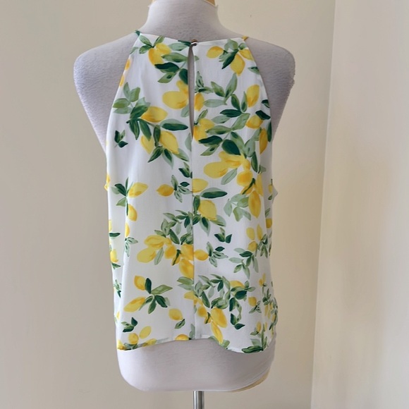 altar’d state large lemon print tank top. - Picture 3 of 8